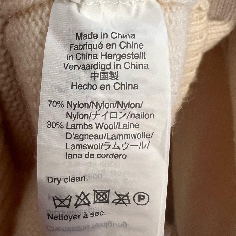 J. Crew Crewneck Sweater with Jeweled Buttons in a cream color Size XL - Picture 4 of 6